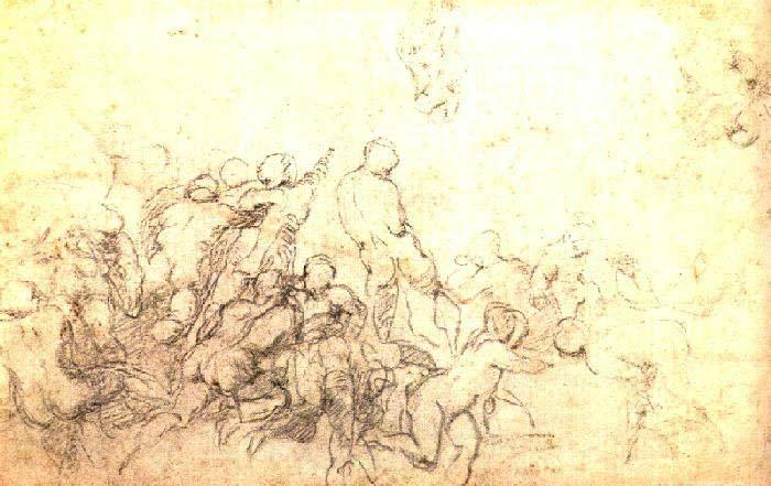 Michelangelo Buonarroti Study for the Battle of Cascina Norge oil painting art